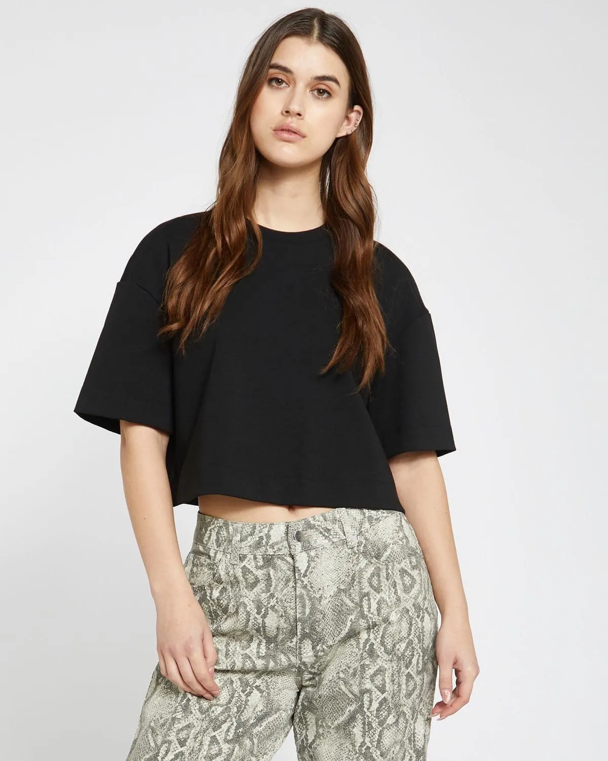 Savida Oversized Crop T-Shirt