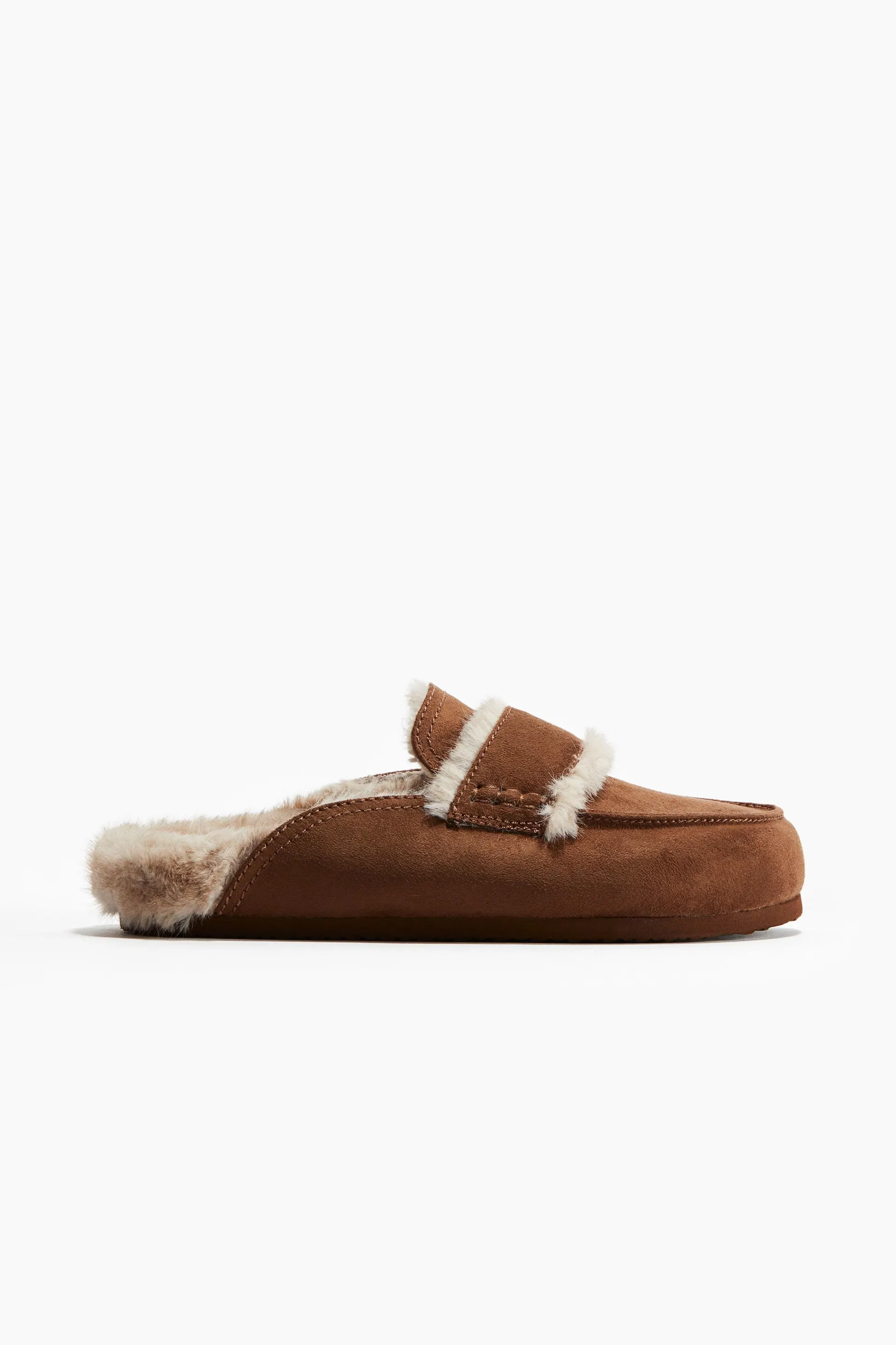 Warm-lined slippers