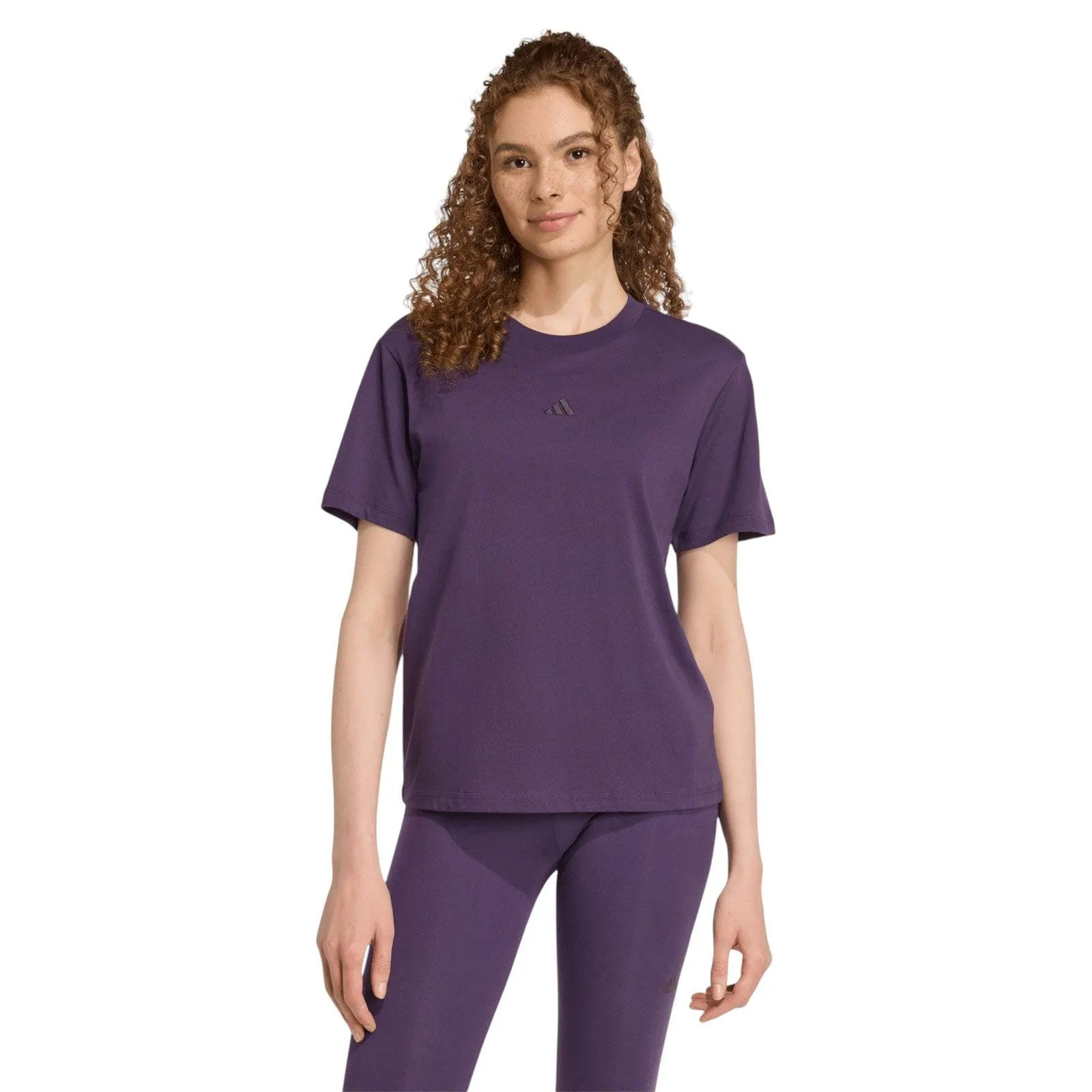 ADIDAS Essentials Small Logo Womens Cotton T-Shirt