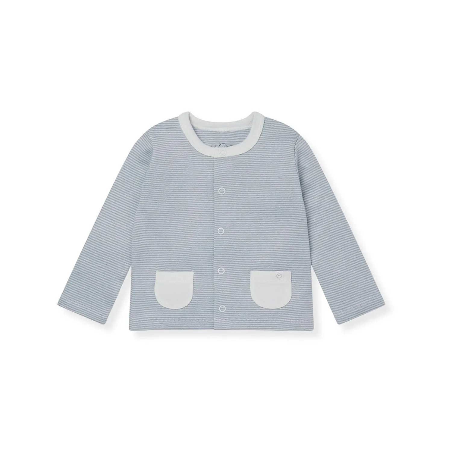 Striped Logo Pocket Cardigan