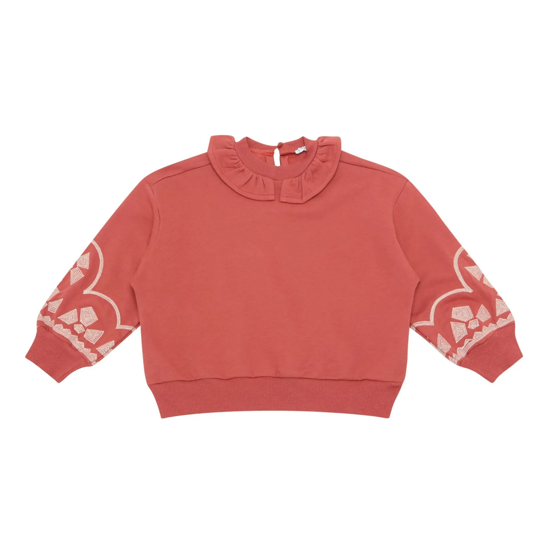Ruffled Collar Sweatshirt