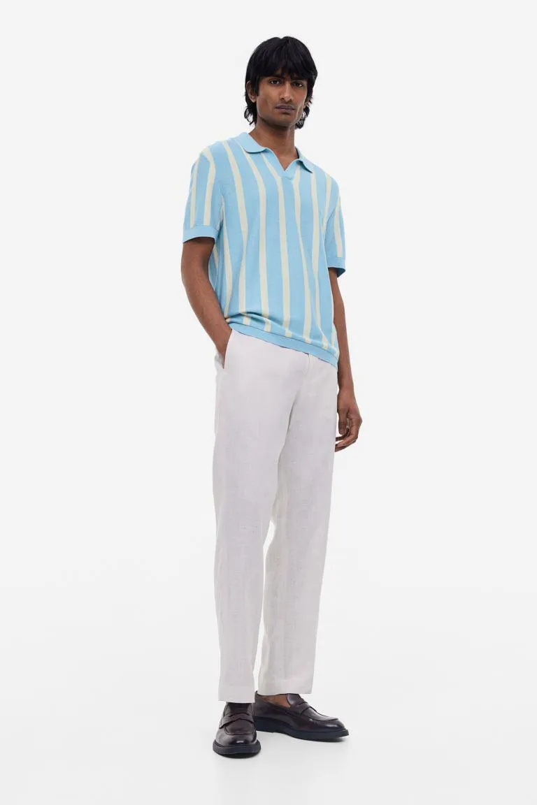 Regular Fit Fine-knit polo shirt