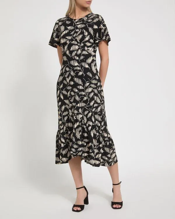 Jersey Frill Hem Dress