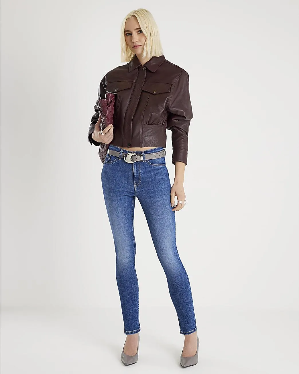 Blue Molly Sculpt Skinny Jeans