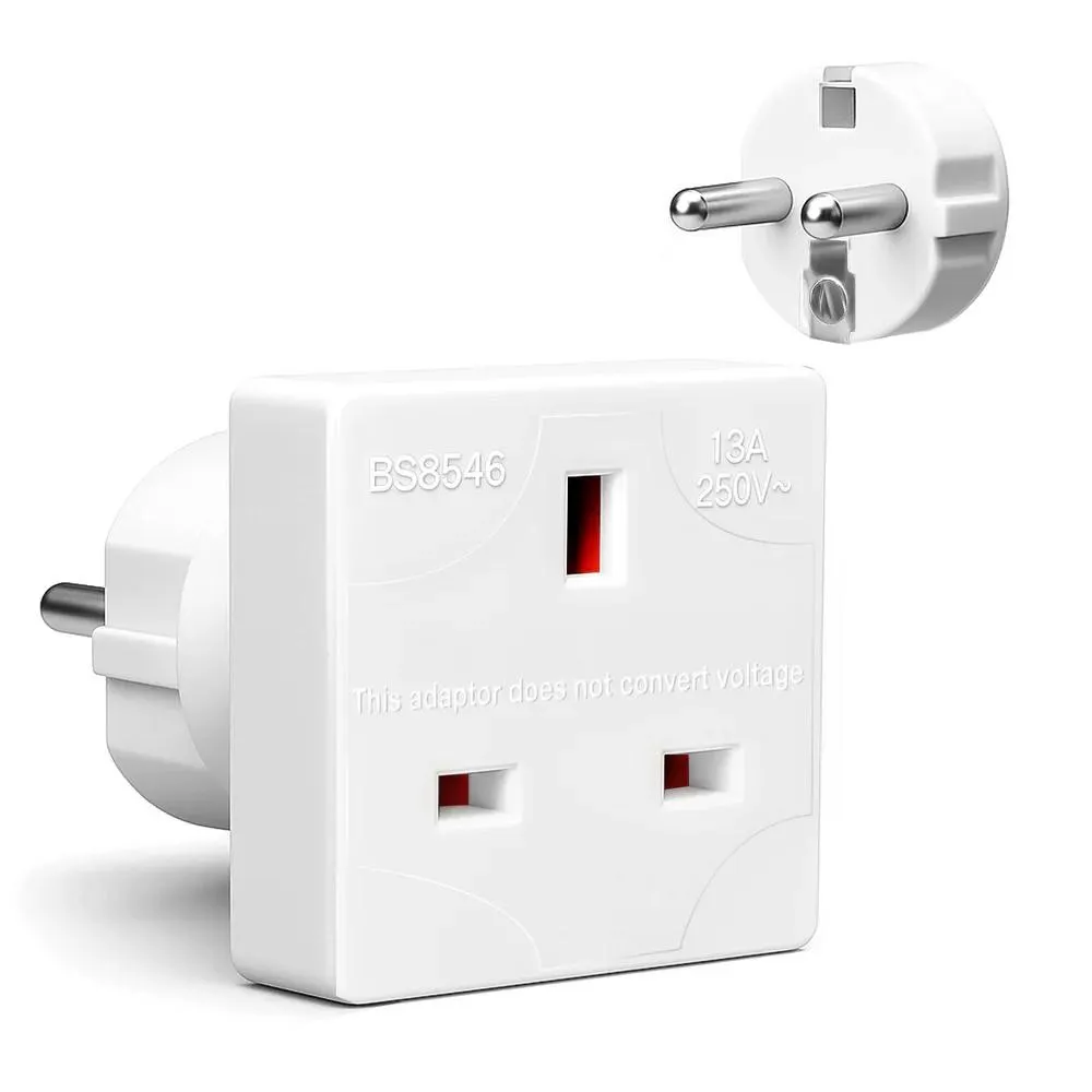 DFE IRL/UK TO EUROPE ADAPTOR 3 PIN TO 2 PIN