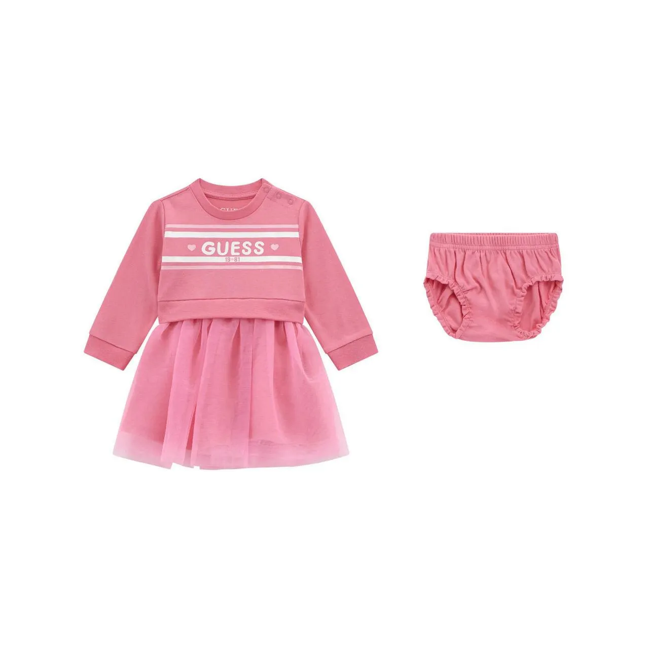 Logo Flared Dress & Bloomers Two-Piece Set