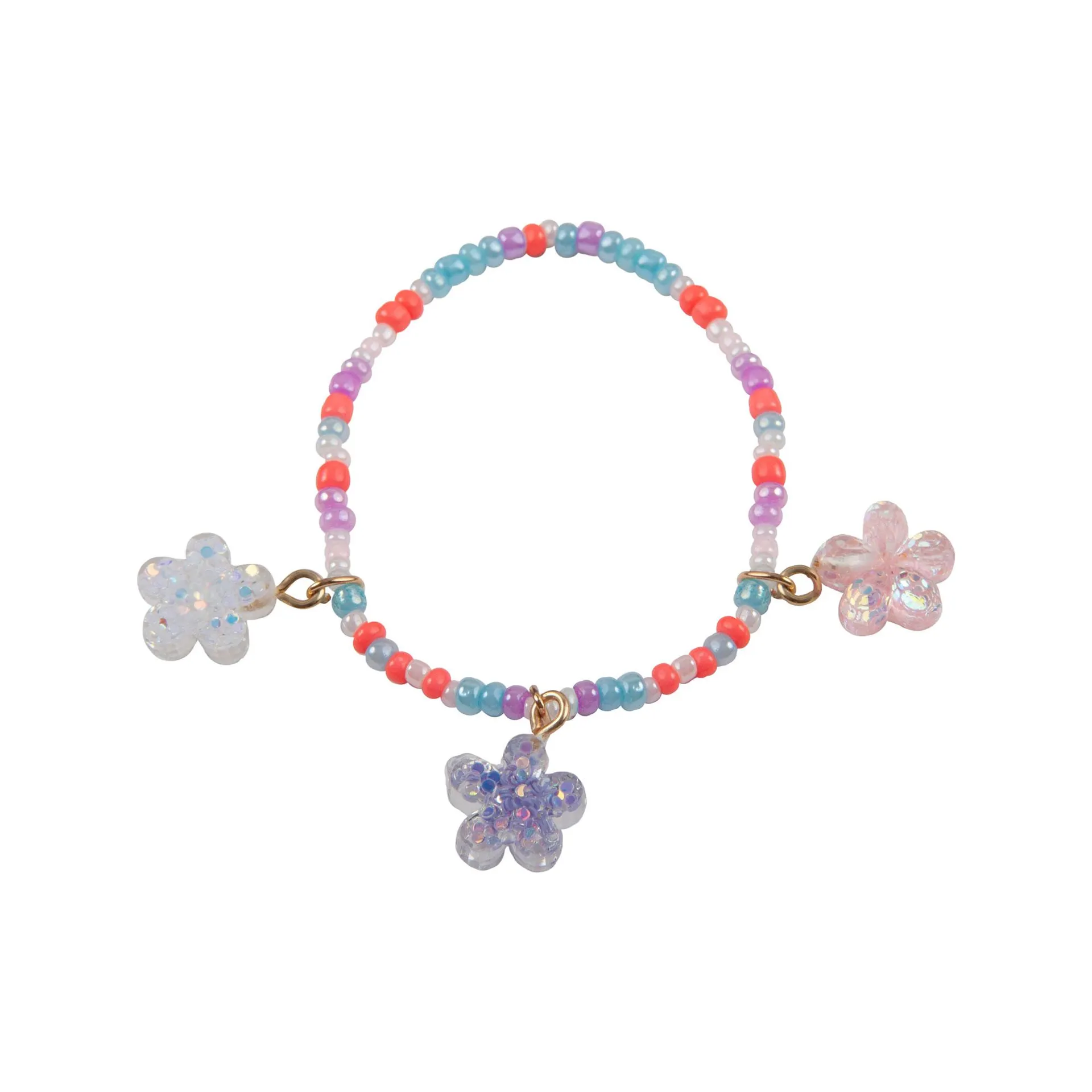 Boutique Shimmer Flower Bracelet