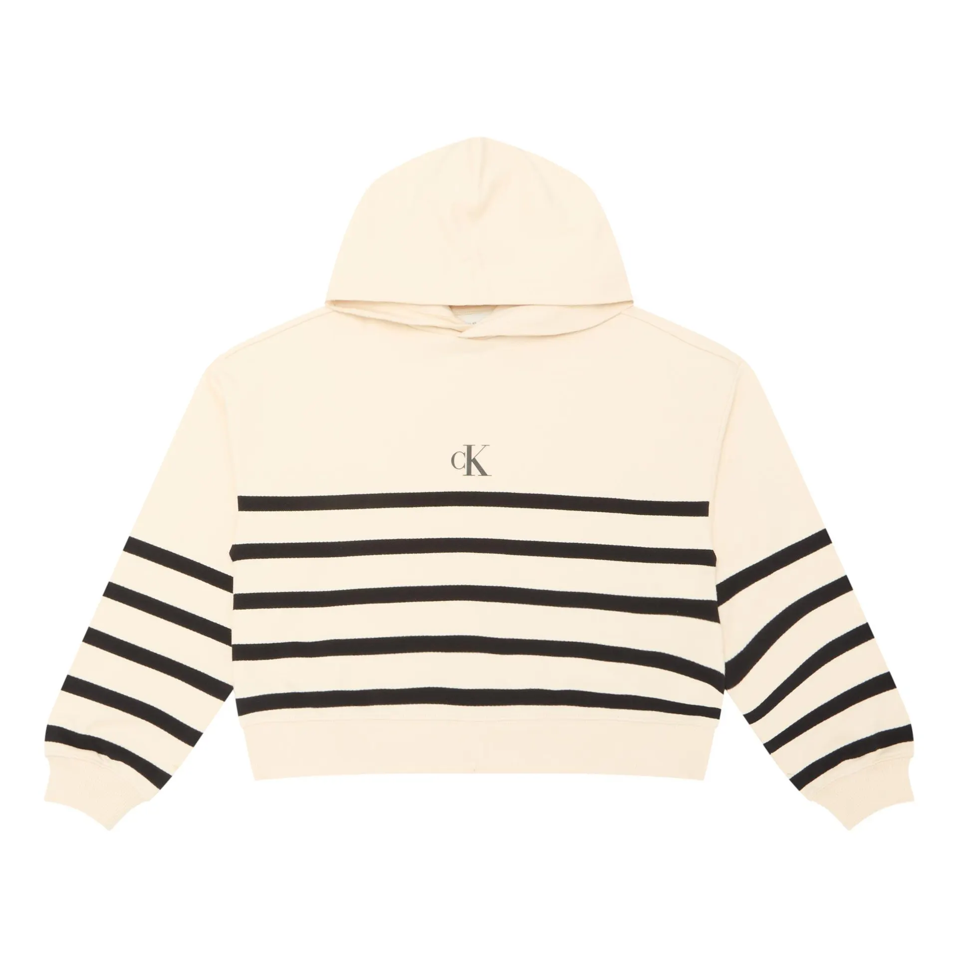 Logo Striped Hoodie