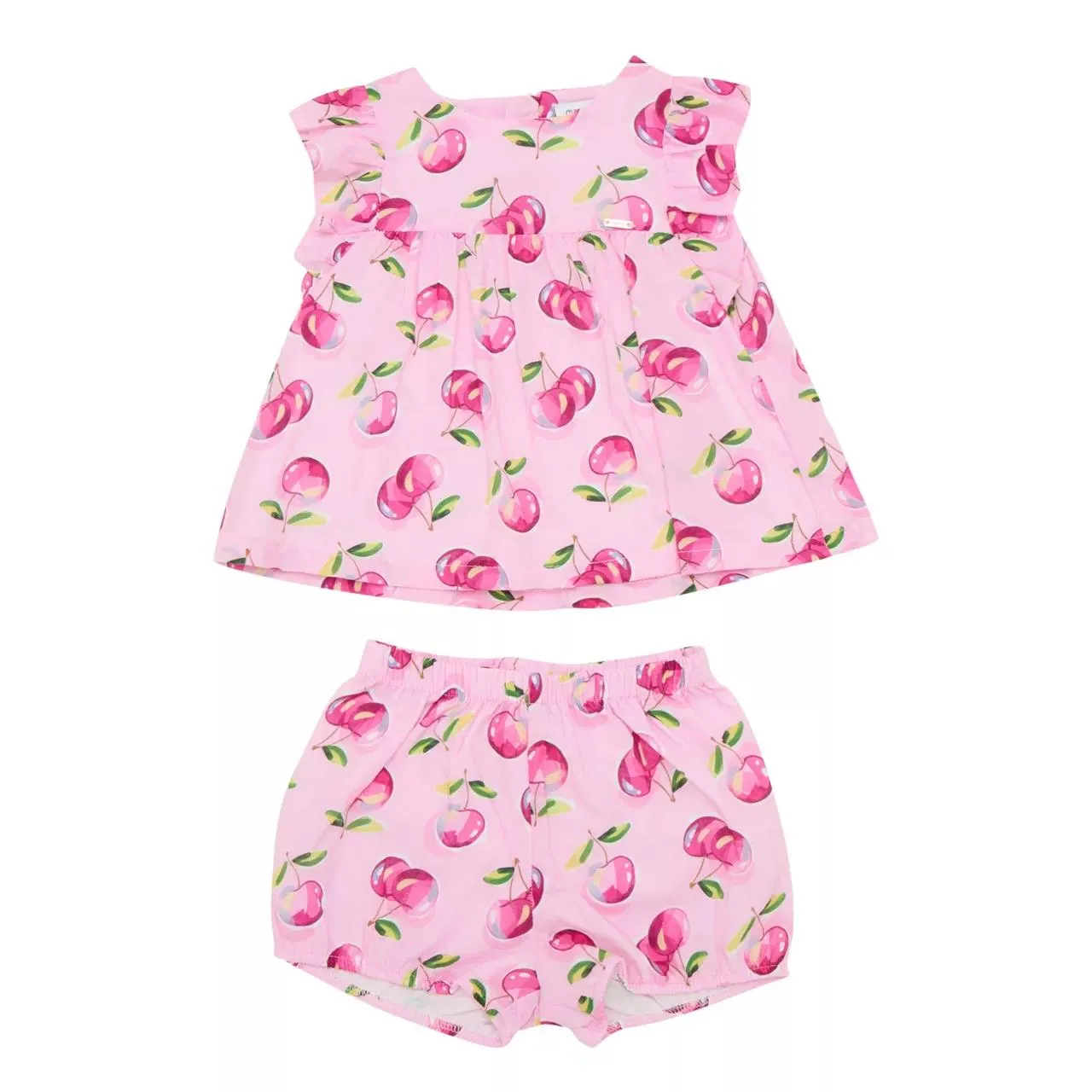 New in MAYORAL Cherry Top & Shorts Two-Piece Set €44.00