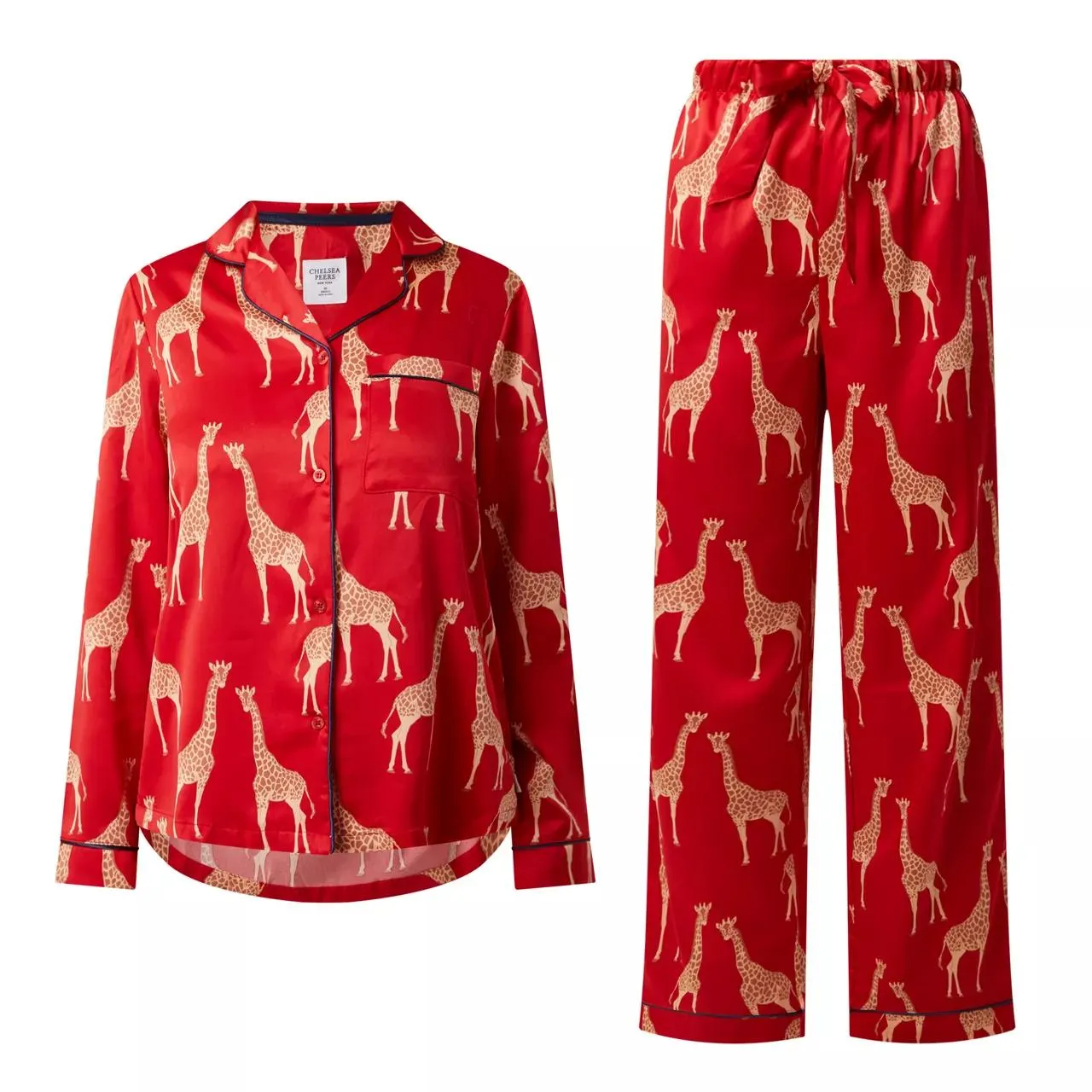 CHELSEA PEERS Giraffe Satin Pyjama Set €69.00