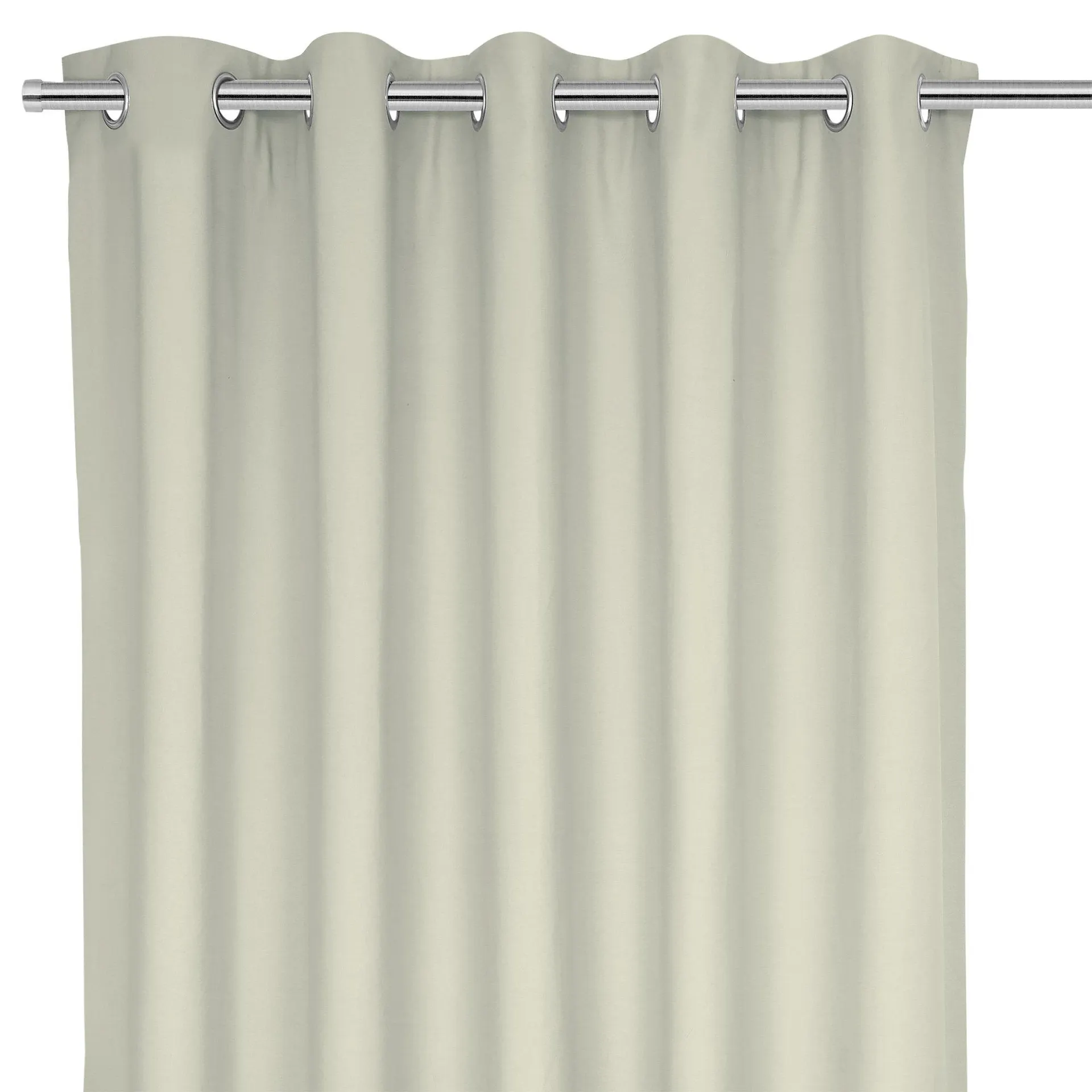 Hiva Beige Solid dyed Lined Eyelet Curtain (W)117cm (L)137cm, Pair
