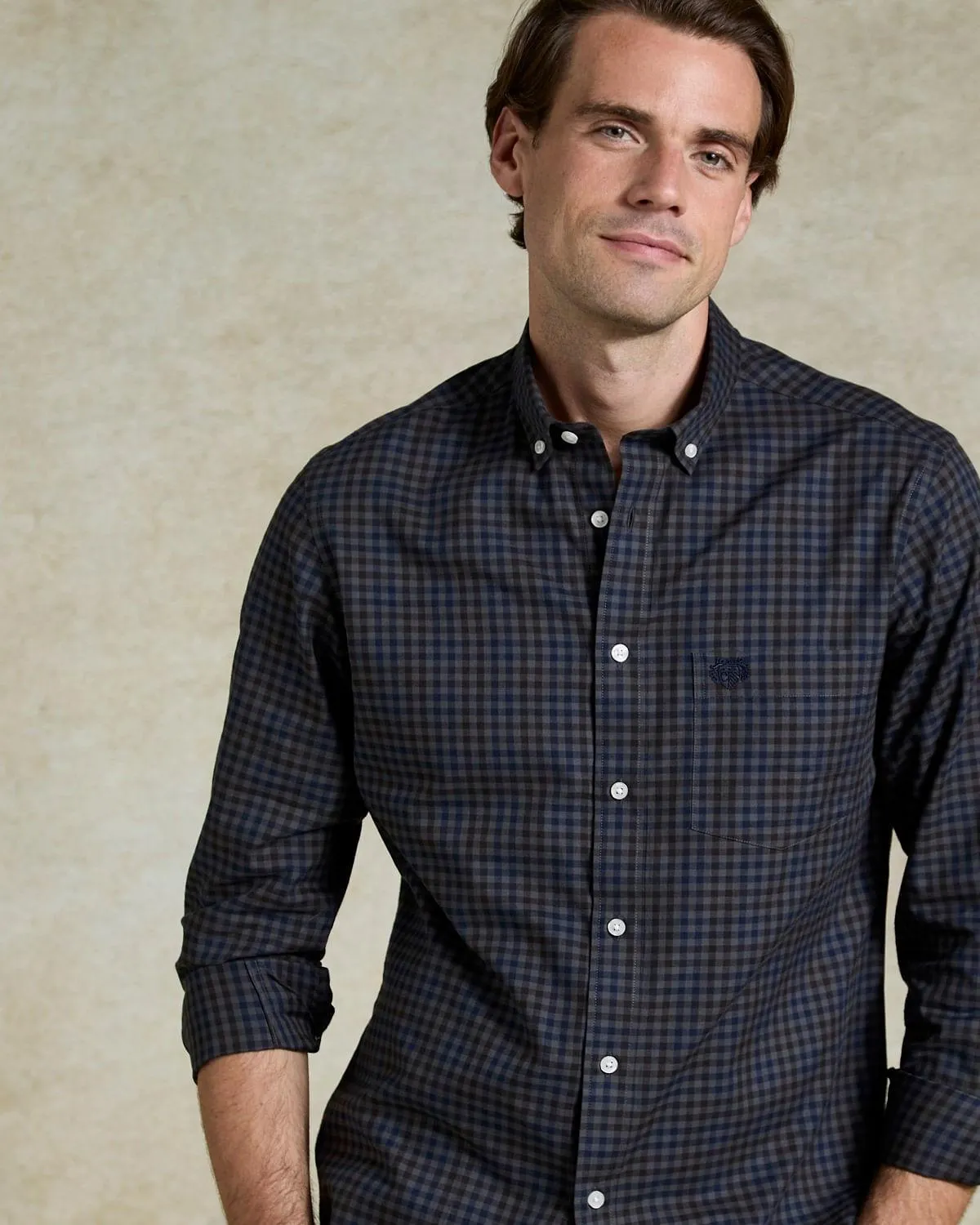 Paul Costelloe Living Men Brushed Check Shirt