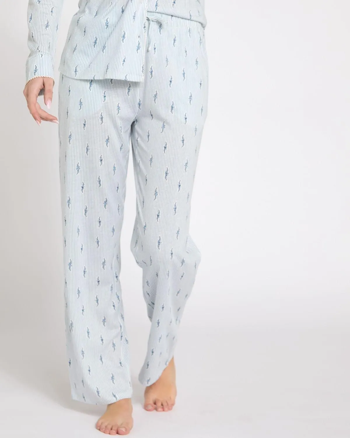 Stripe Floral Pyjama Pants