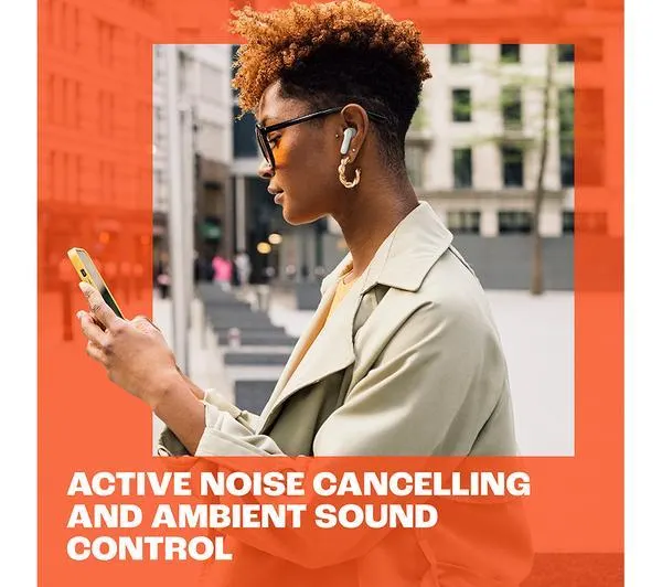 JBL Tune Beam Wireless Bluetooth Noise-Cancelling Earbuds - Black