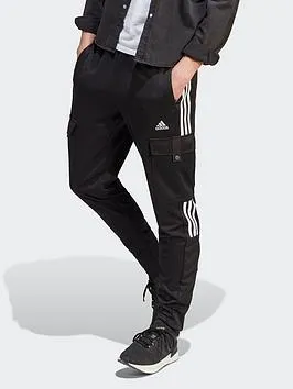 Tiro Cargo Pocket Pants - Black/White