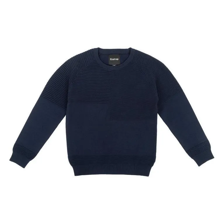 Boys Long Sleeve Crew Neck Knitted Top