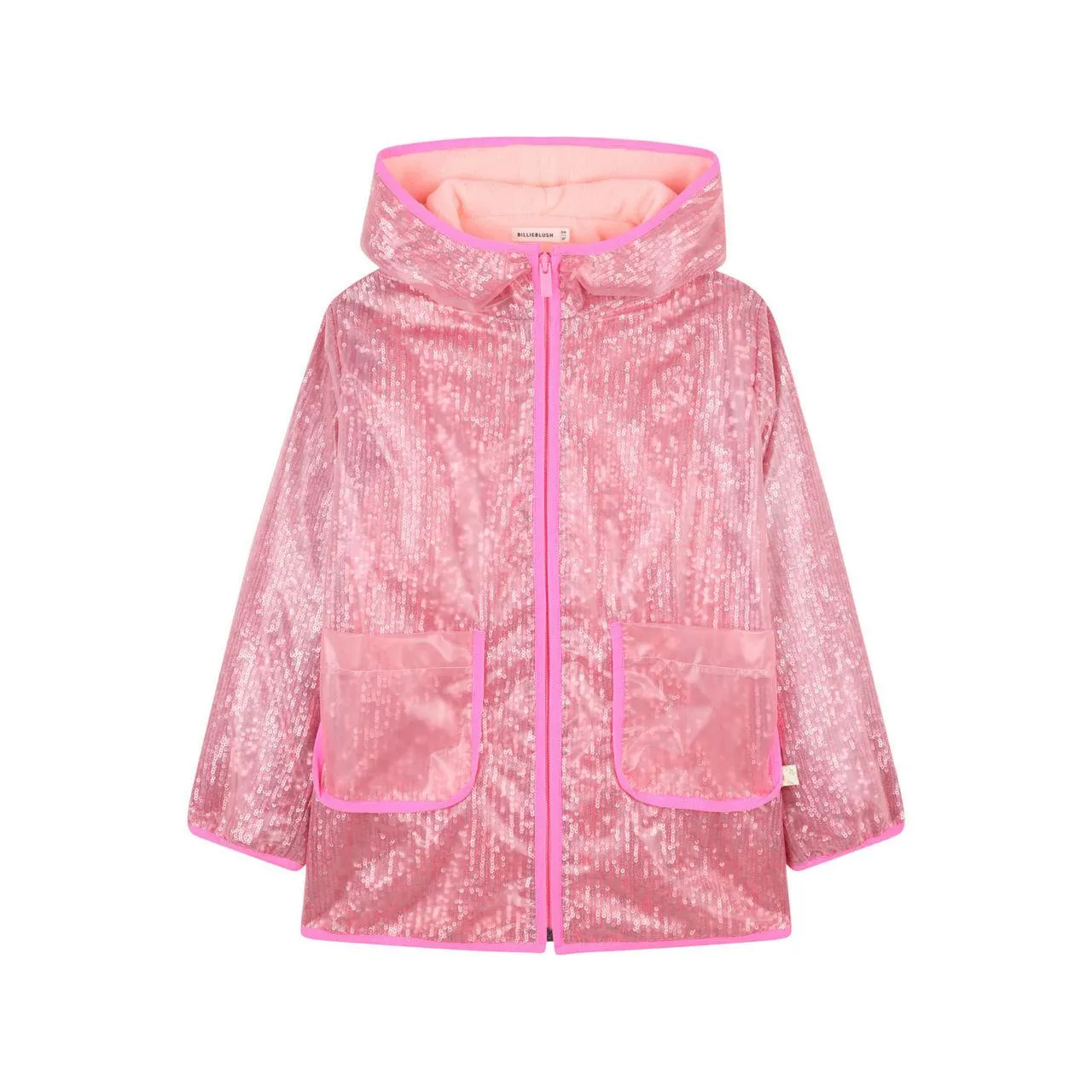 Coated Sequin Rain Jacket