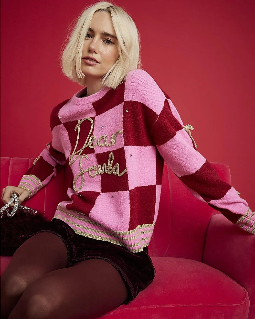 Nephthys Red Dear Santa Jumper