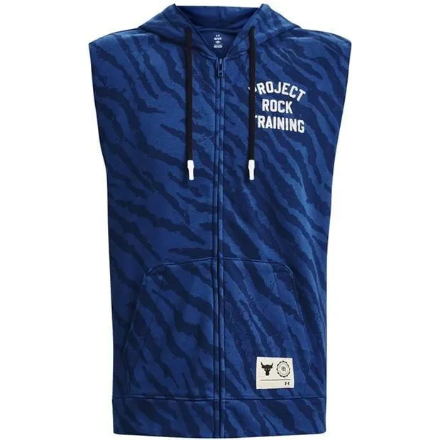 Project Rock Rival Sleeveless Zip Fleece Mens