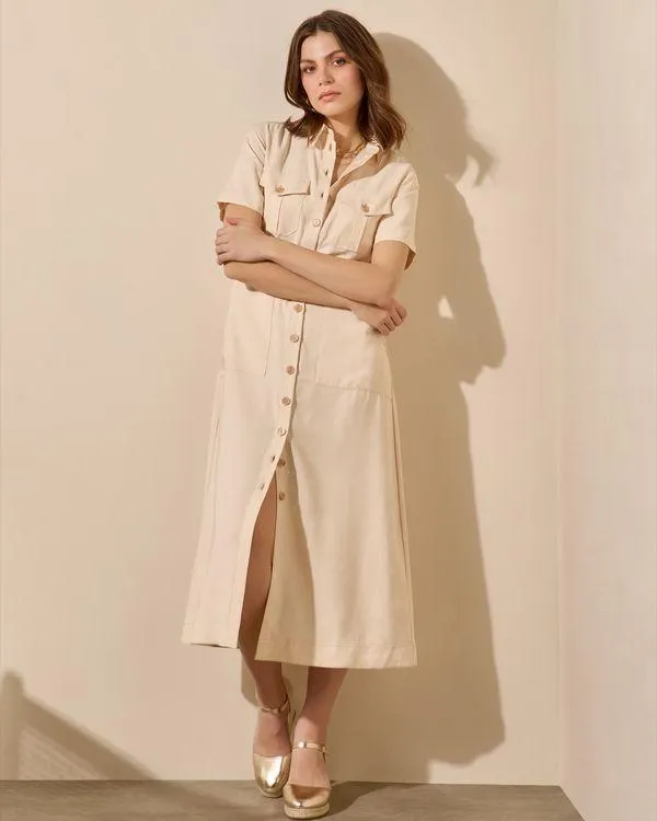 Gallery Cargo Button Down Dress