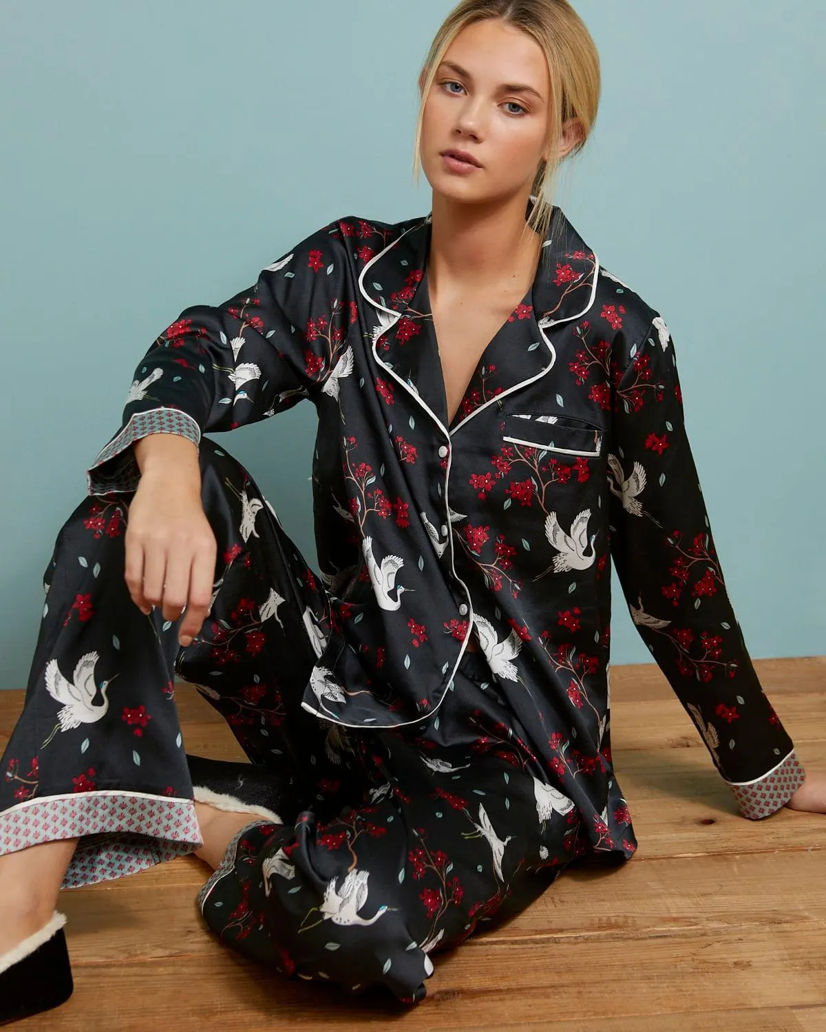 Carolyn Donnelly Eclectic Crane Boxed Pyjamas