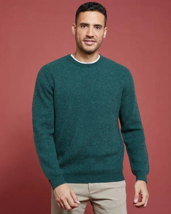 Paul Costelloe Living Cashmere Ribbed Crew Neck Jumper