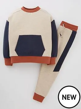 Boys Sweat Top And Jog Set - Multi