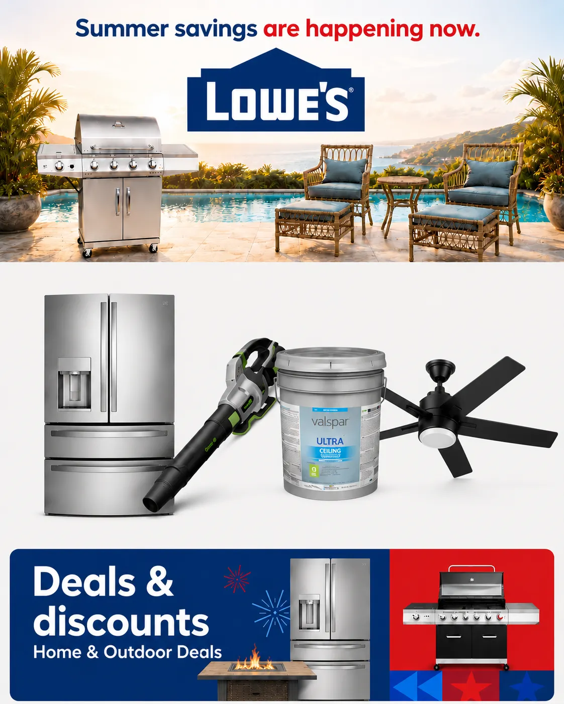 Weekly promotion Lowe's Home & Outdoor Deals spanning from May 22 to June 6 2026 - Page 1 for Catalogue 365