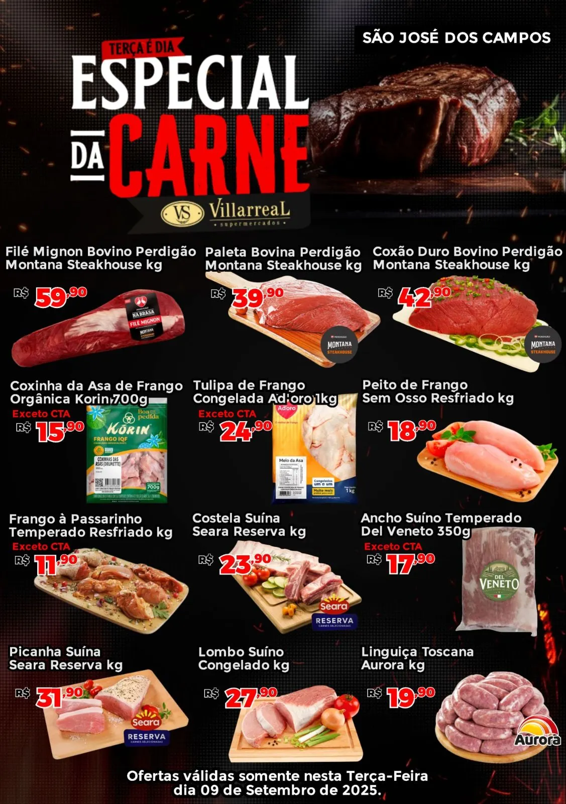 Encarte de Folhetos Villarreal 9 de setembro até 12 de setembro 2025 - Pagina