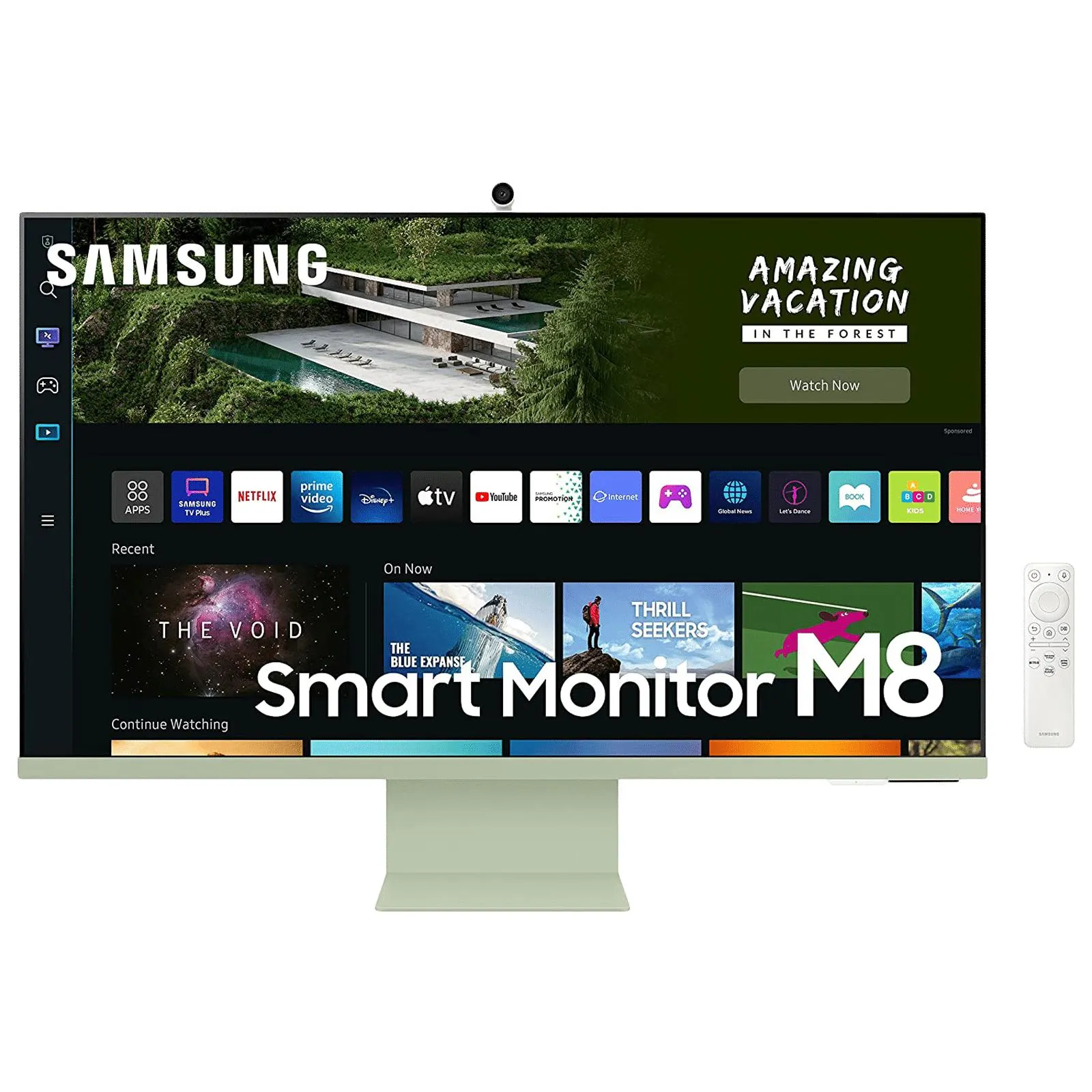 SAMSUNG M8 80 cm (32 inch) Ultra HD 4K VA Panel LED Ultra Wide Height Adjustable Monitor with Flicker-Free Technology