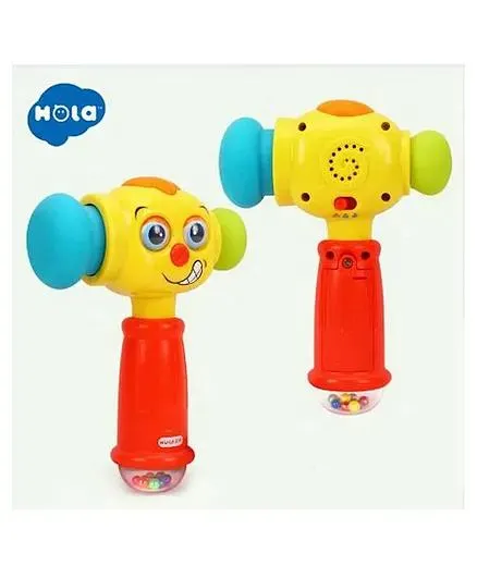 ARCADE TOYS 2 in 1 Musical Pounding Hammer with Lights & Soothing for Kids - Multicolour