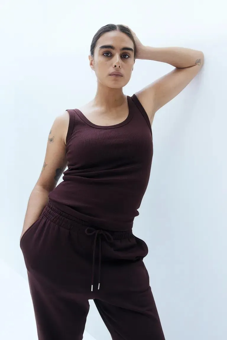 Ribbed vest top