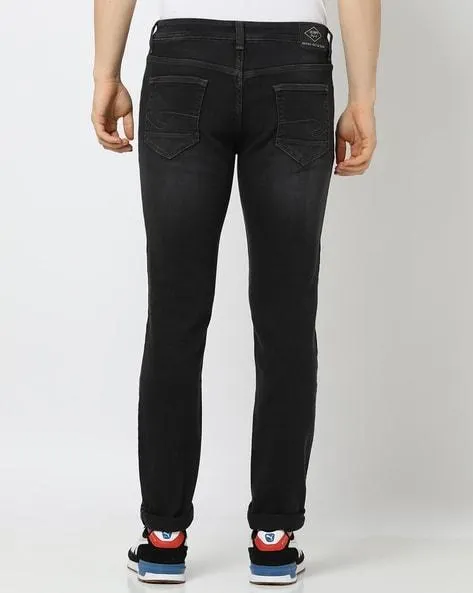 Lightly Washed Slim Fit Jeans