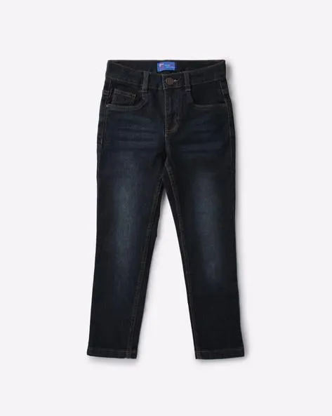 Boys Washed Straight Fit Jeans