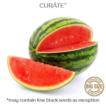 Watermelon Seedless Large Premium Indian 1 Pc (Approx 3.19 kg - 3.92 kg)