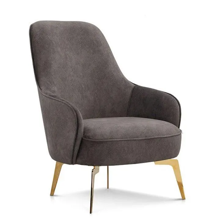 Lorenzo Fabric Accent Chair Grey