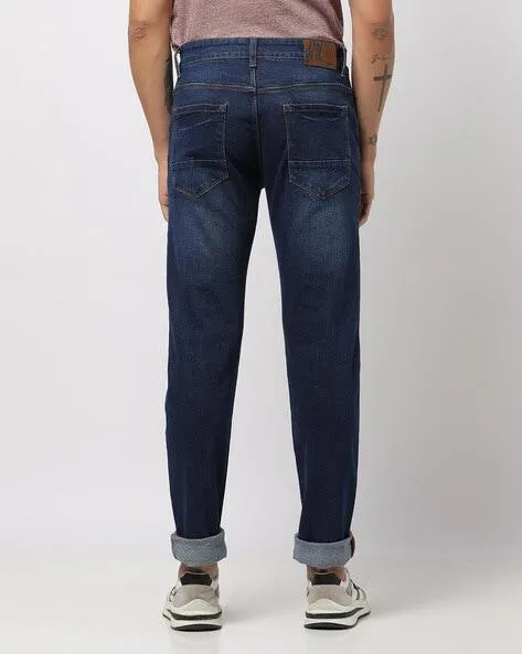 Lightly Washed Skinny Fit Jeans
