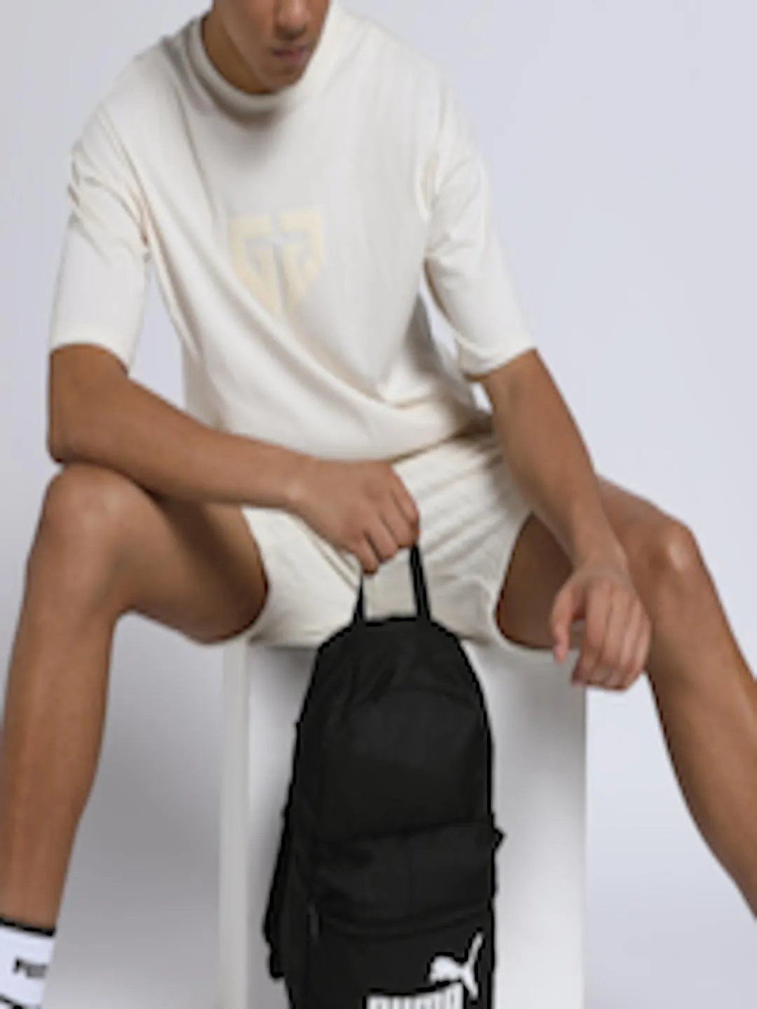 Boys Brand Logo Printed Backpack