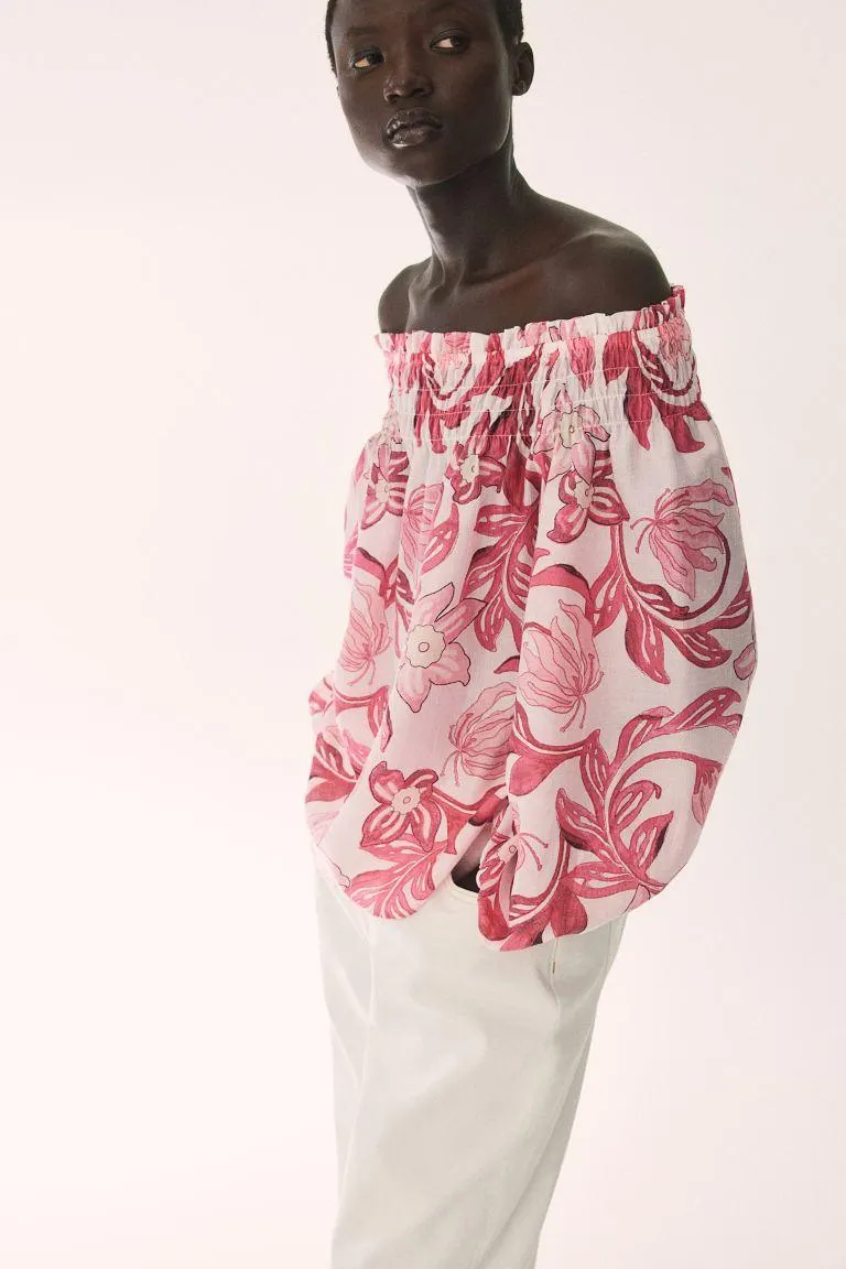 Off-the-shoulder blouse