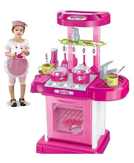 Negocio Luxury Kitchen Play Set for Kids (Color May Vary)