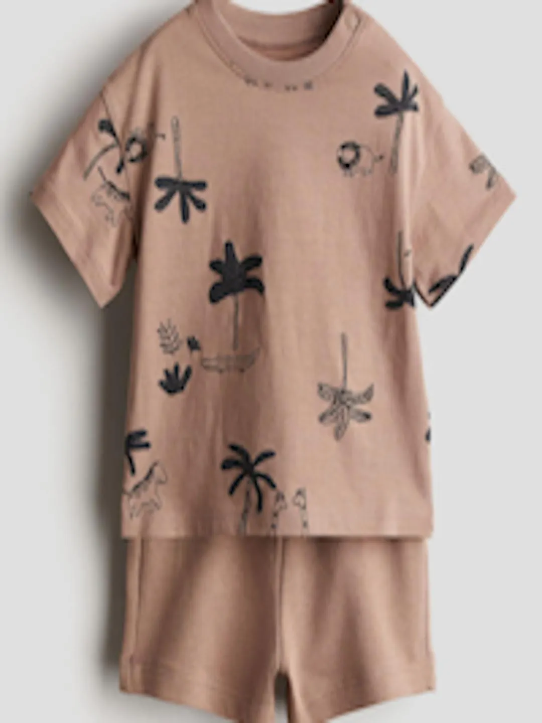 Boys Pure Cotton 2-Piece Top and Shorts Set