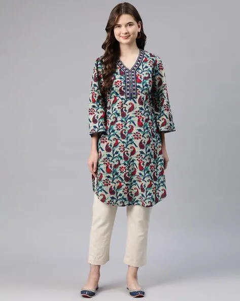Women Paisley Print 2-Piece Semi-Stitched Dress Material
