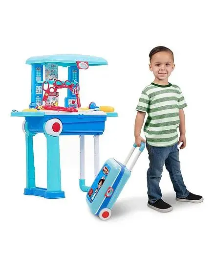Planet Of Toys Pretend Play Doctor Play Sets Doctor Kit Toys with Suitcase - ISI Approved (Doctor Set - Trolley)
