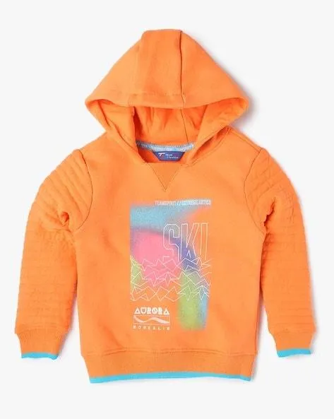 Graphic Print Hooded Sweatshirt