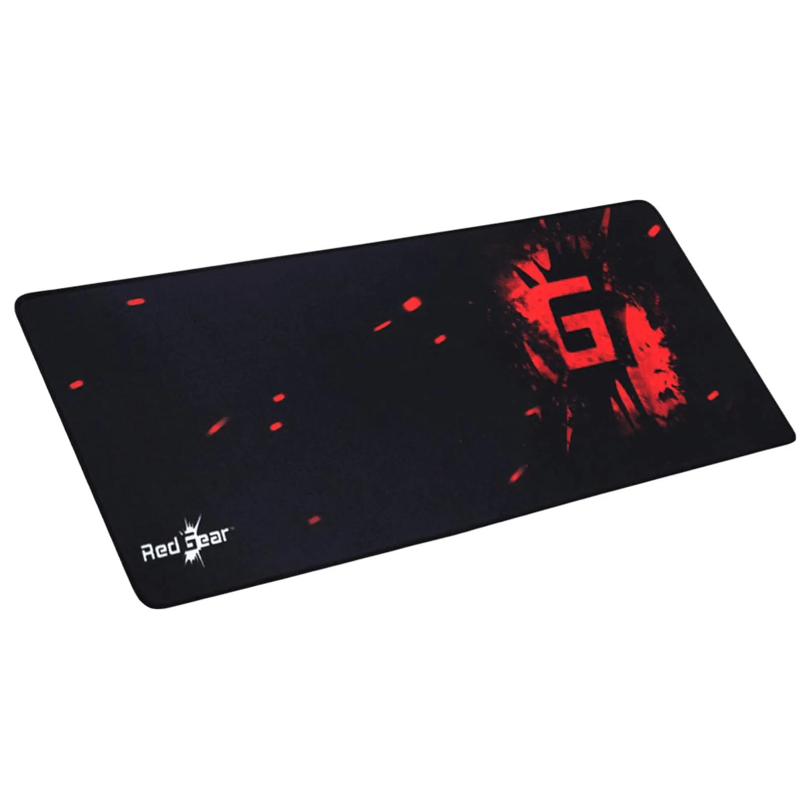 Red Gear MP80 Gaming Mouse Pad (Soft And Durable, 8904130838156, Black)