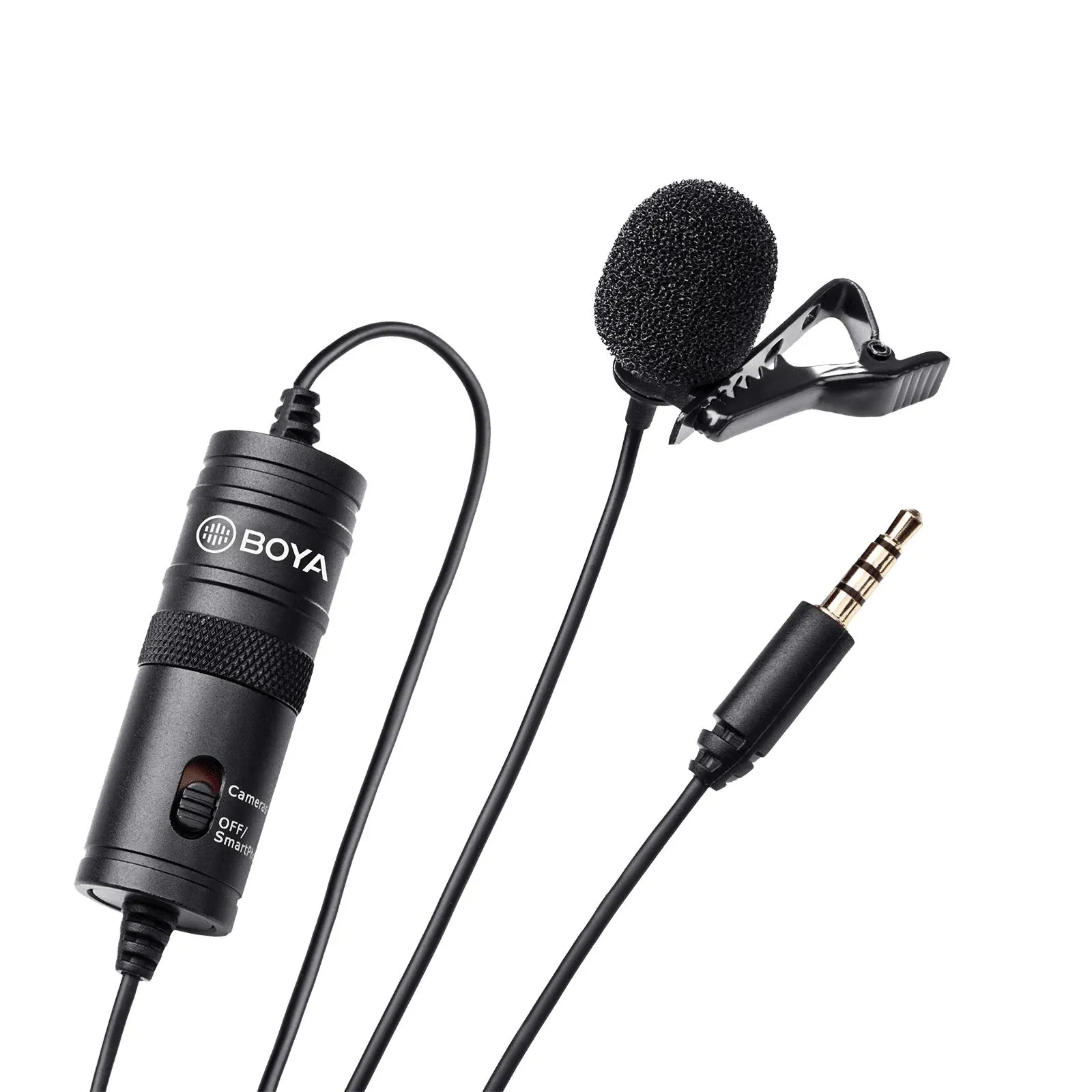 Boya 3.5 Jack Wired Microphone with 360 Degree Range Pickup (Black)