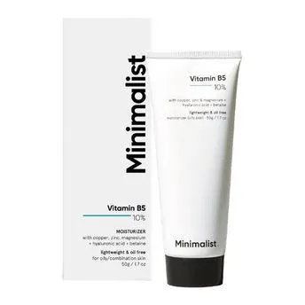 Minimalist 10% Vitamin B5, Oil-Free Moisturizer With Zinc, Copper, Magnesium & Ha For Oily Skin