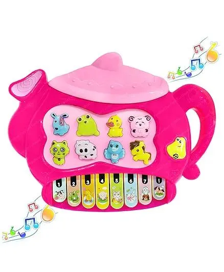 Bunie Electric Teapot Shaped Piano with Organ Keyboard for Kids Multicolor