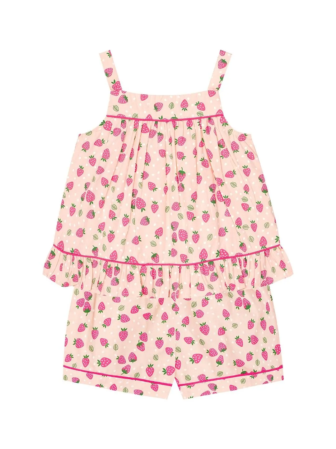 Girls Printed Cotton Night suit