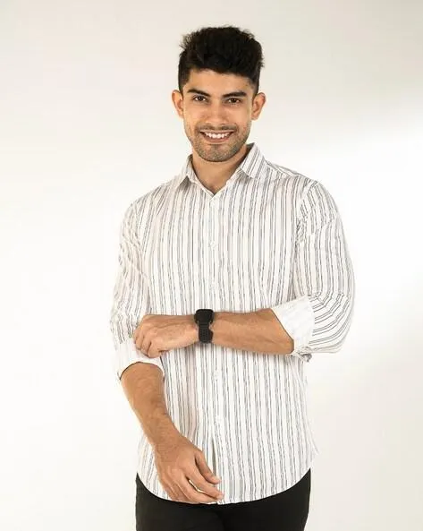 Men Striped Regular Fit Shirt